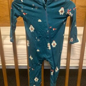 Kyte Bamboo PJs - Snow/Holiday Print